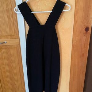 Madewell black overall dress